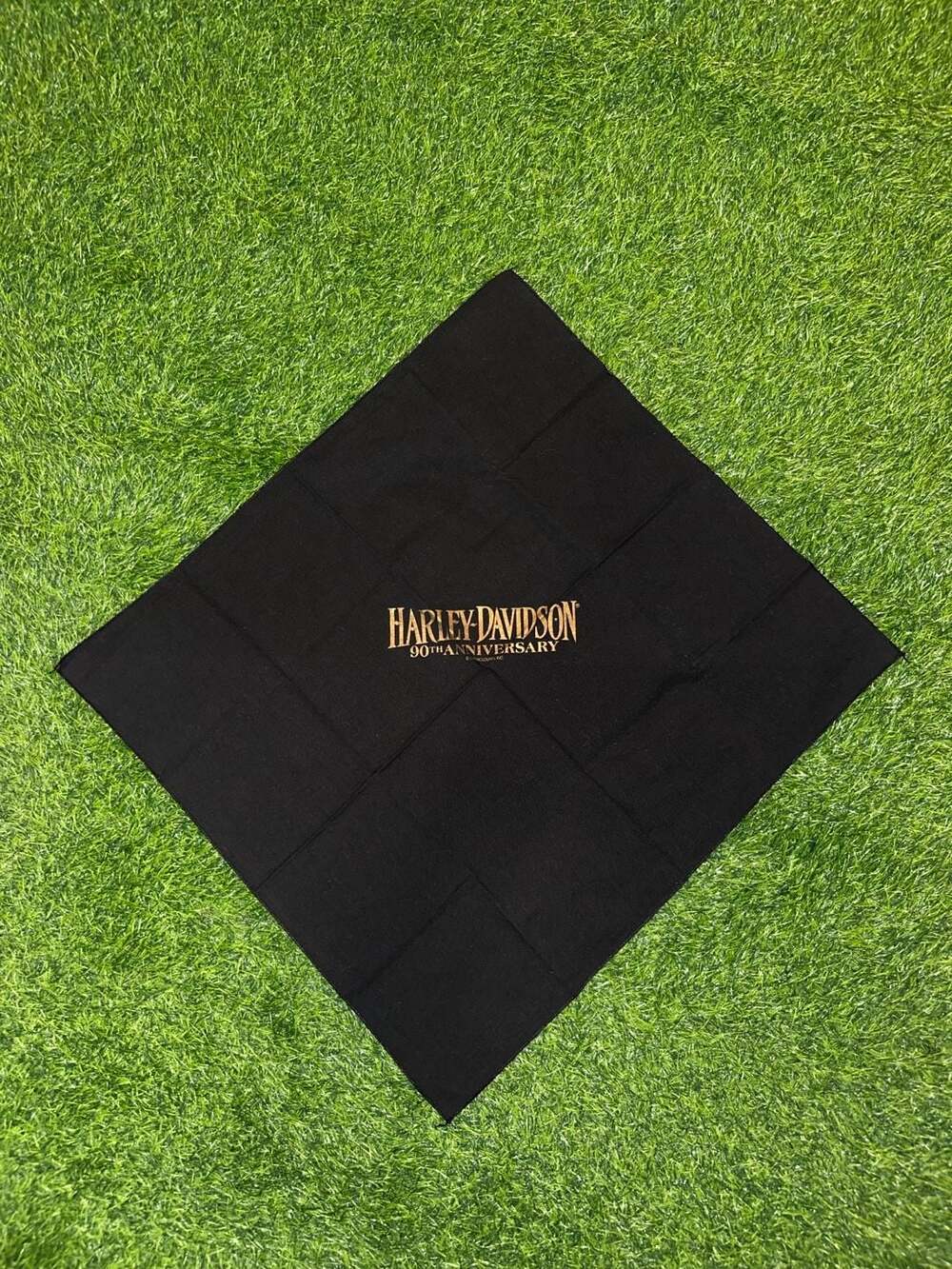 Harley Davidson 90th Anniversary Bandana Black Gold